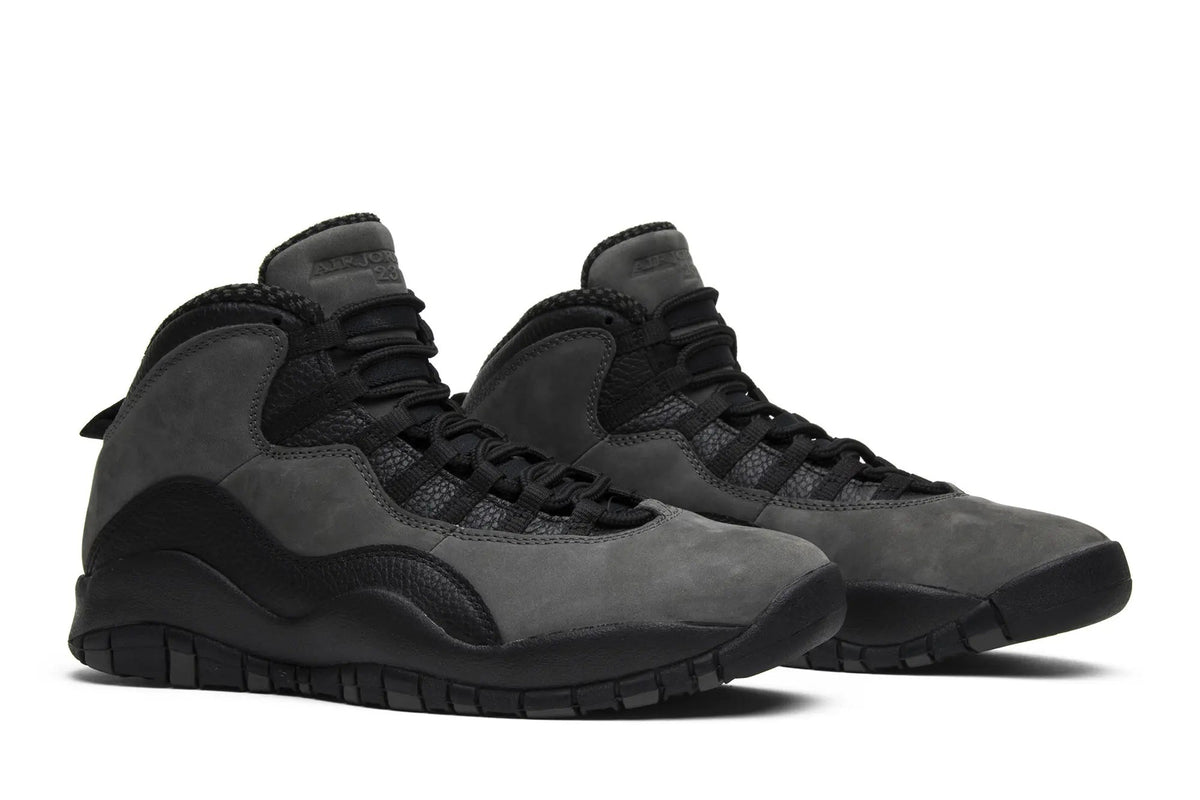 Jordan 10 Retro Shadow 2018 - Iconic Black Nubuck & Tumbled Leather Sneaker