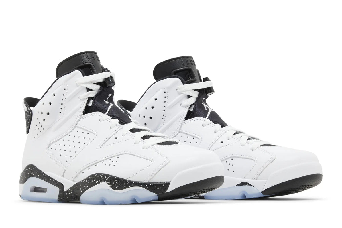 Jordan 6 Retro 'Reverse Oreo' White Black Leather Sneakers