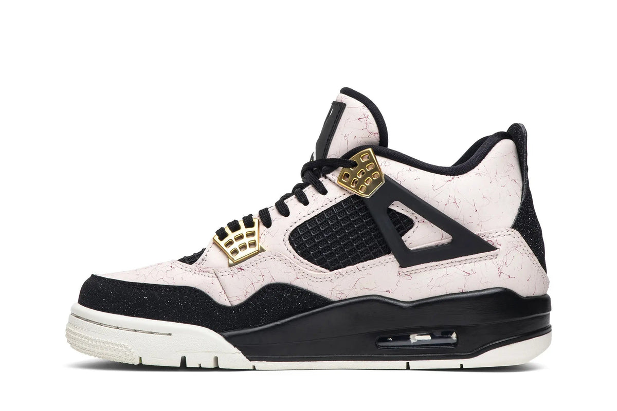 Women's Air Jordan 4 Retro 'Splatter' - Silt Red & Black Colorway